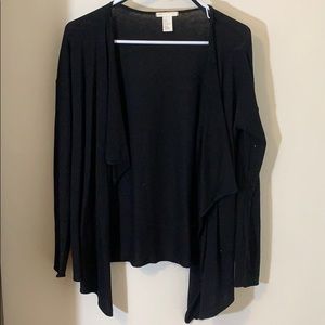 A black cardigan